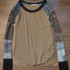 We The Free Multicolor Long Sleeve Blouse